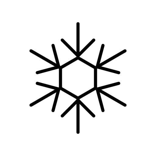 Snowflake made of various lines