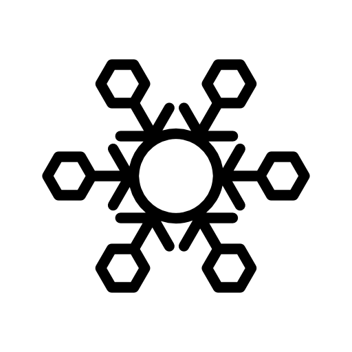 Snowflake with round shapes