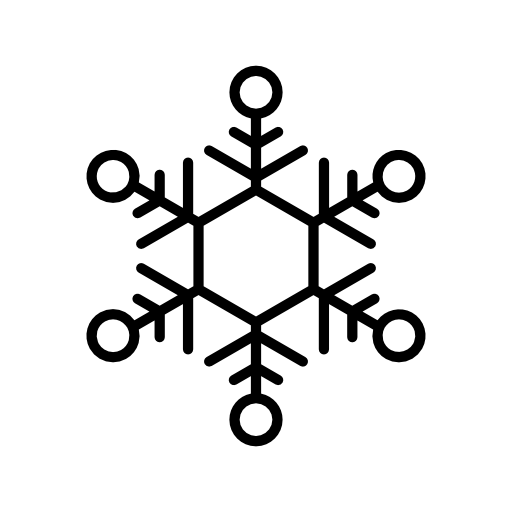 Snowflake thin outline