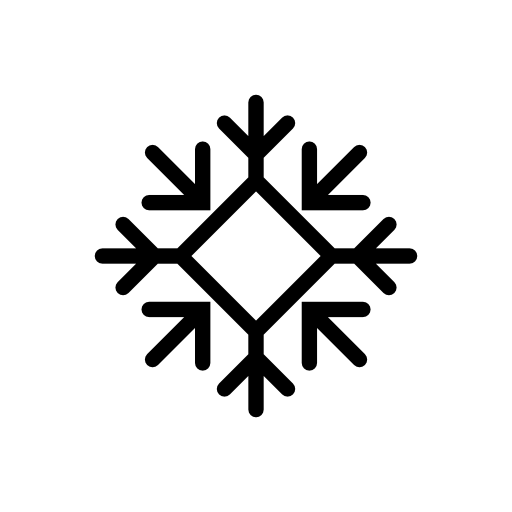 Snow crystal with diamond center