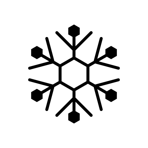 Ice crystal snowflake