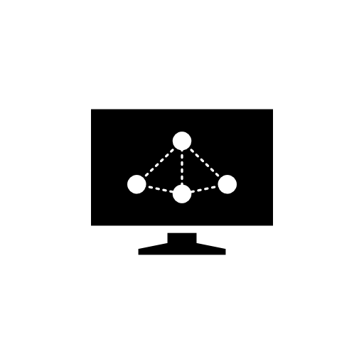 Network graph presentation symbol for Facebook