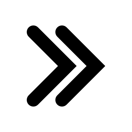 Double angle arrow pointing to right