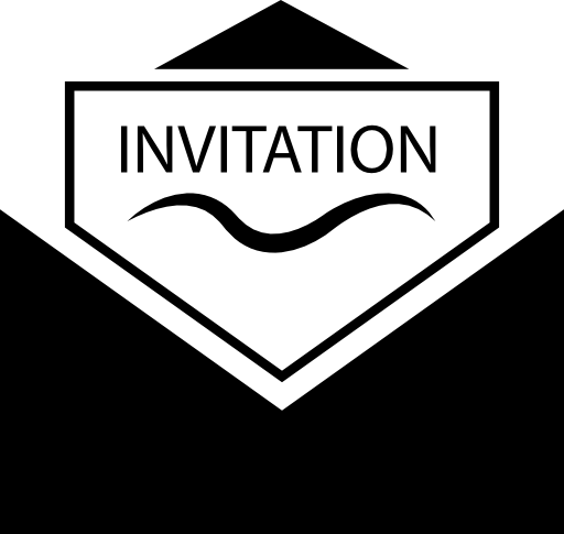 Invitation inside an envelope