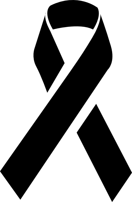 Bow represents cancer or mourning