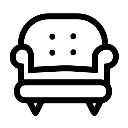 Sofa of one place outline