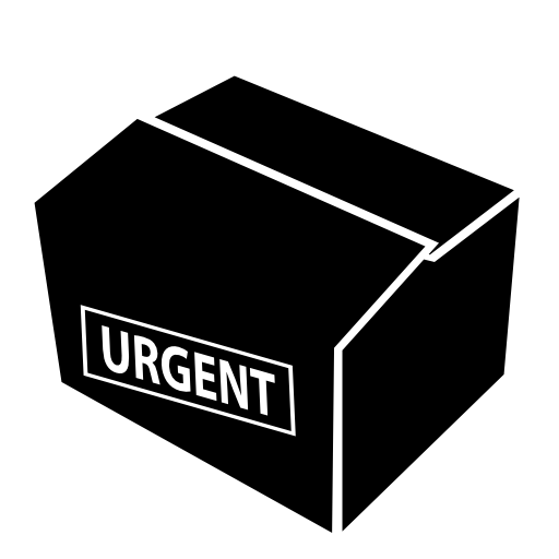 Packing box with urgent delivery