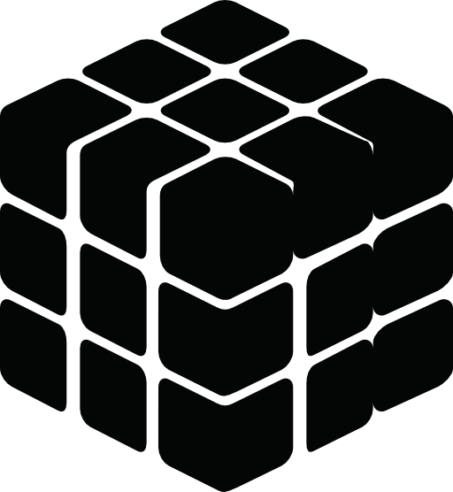 Rubix cube silhouette