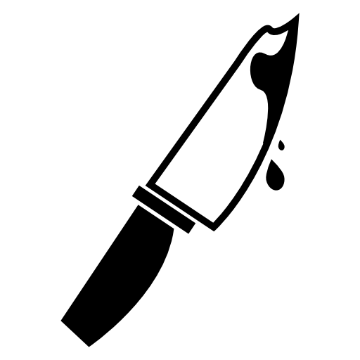 Knife and blood