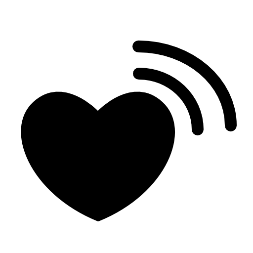 Connected heart symbol