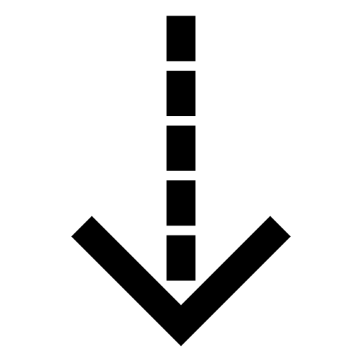 Arrow down, IOS 7 interface symbol