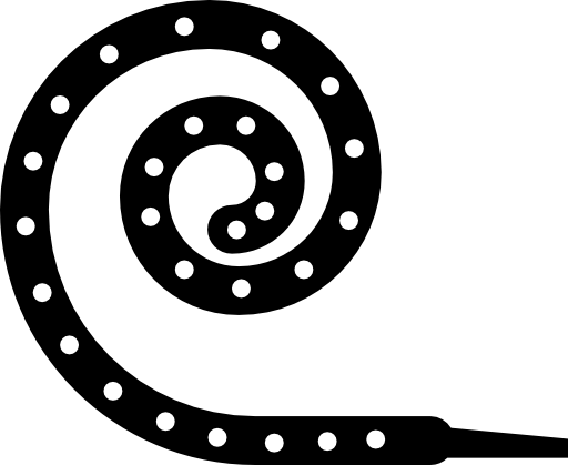 Party sounds object in spiral shape