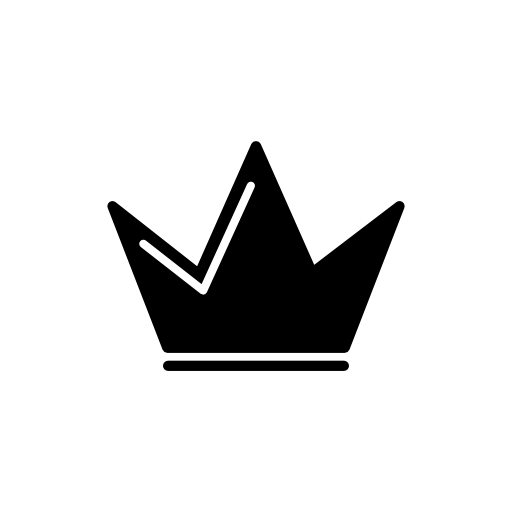 Crown triangular tip silhouette
