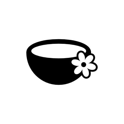 Tea cup with flower