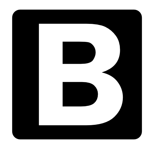 B black square