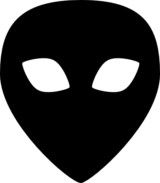 Alien black head shape