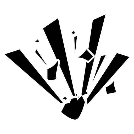 Explosion variant with silhouettes and shapes