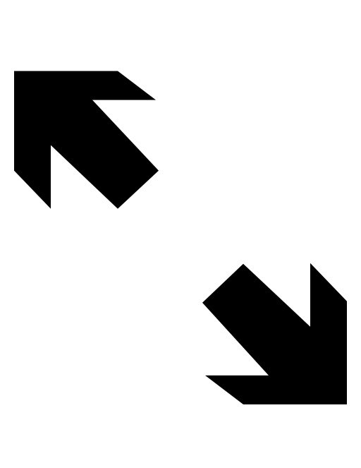 Two arrows pointing opposite directions