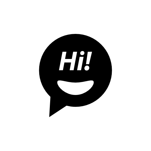 Hi face speech bubble