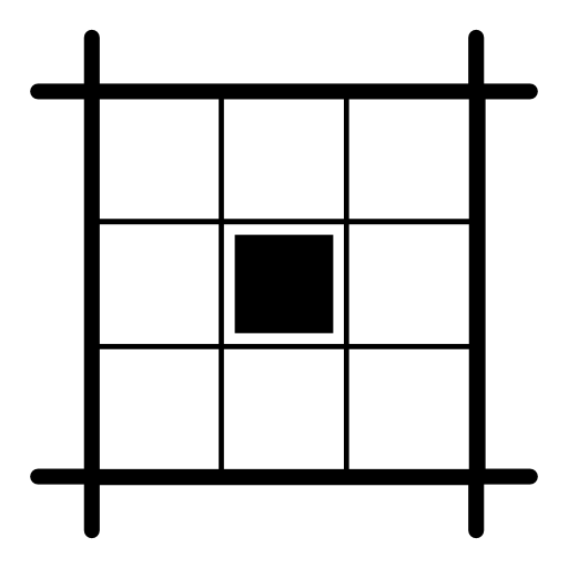Center square selected in layout grid