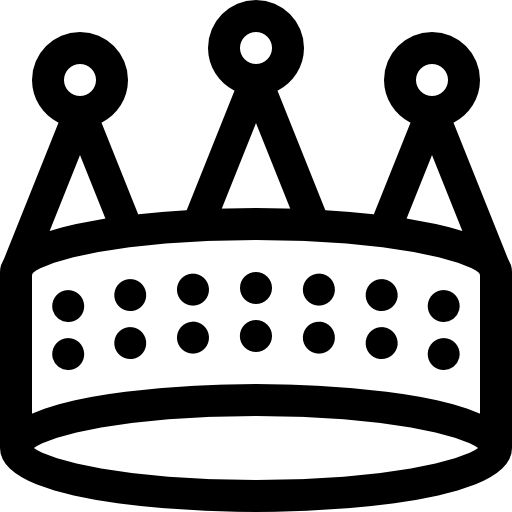 King's crown outline