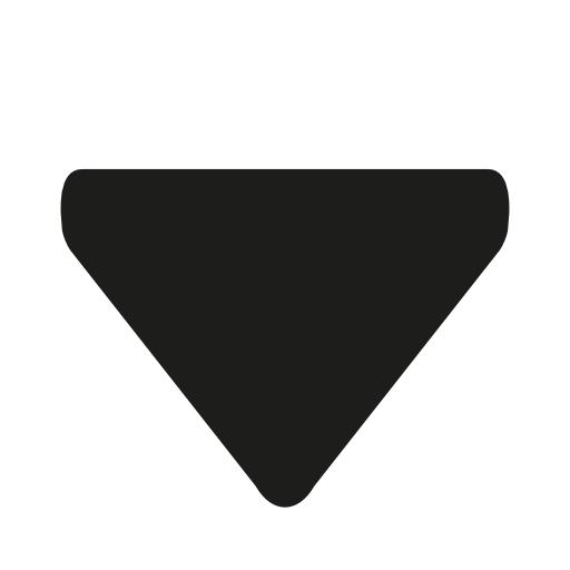 Triangular black arrow pointing down