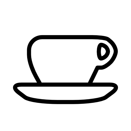 Teacup and saucer outline