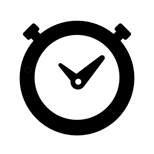 Timer round clock outline