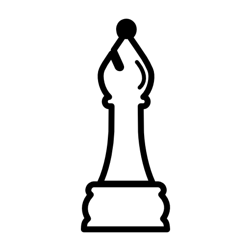 Bishop chess piece outline