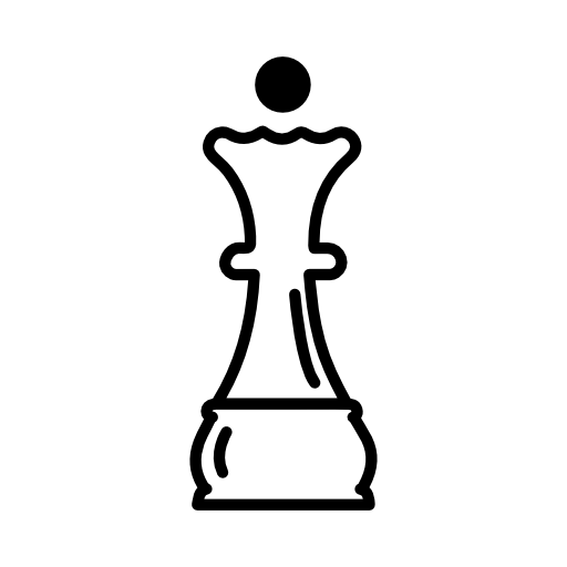 Queen chess piece outline