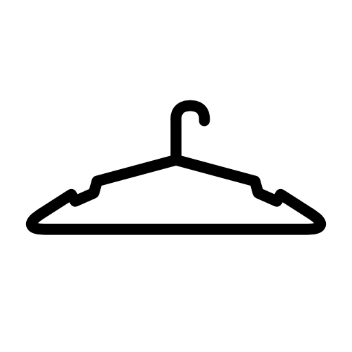 Clothes hanger outline