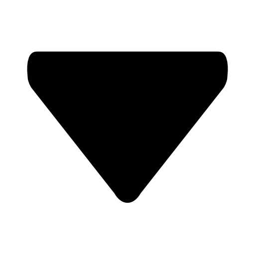 Down arrow black triangular variant symbol