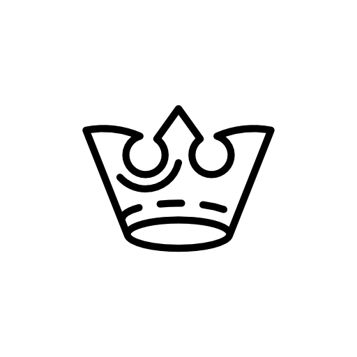 Queen's royal crown outline