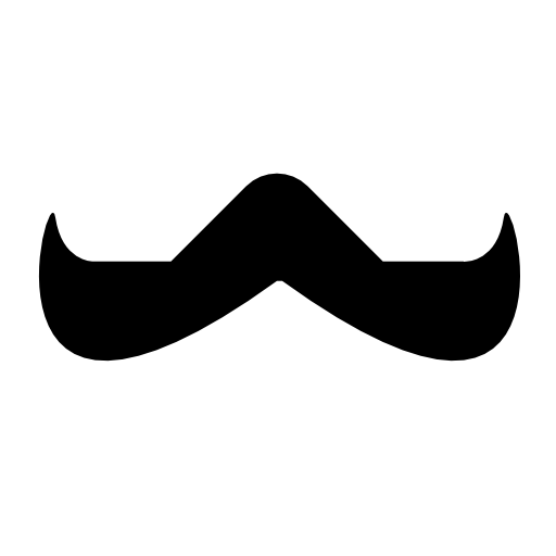 Pointed moustache