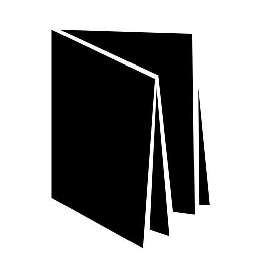 Double fold paper silhouette