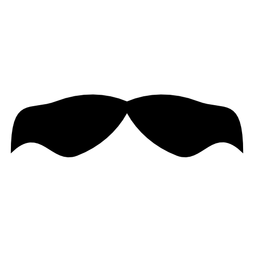 Curvy moustache