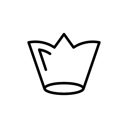 White royal crown outline