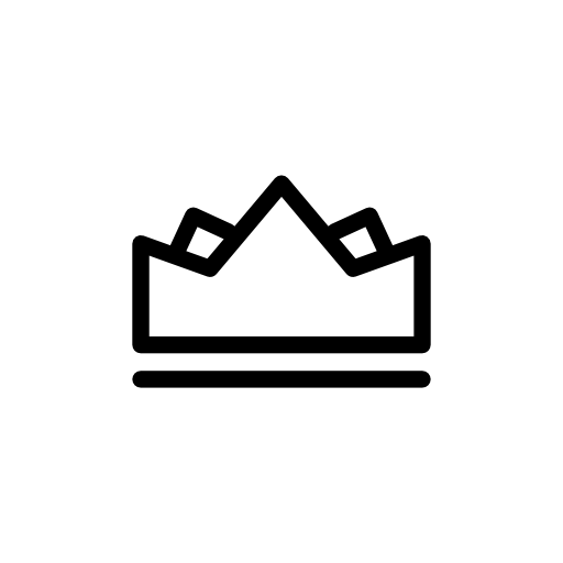 Royal crown made of pointed tips