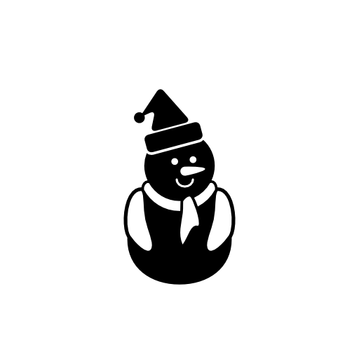 Christmas snowman black variant