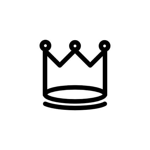 King's crown variant with circle tips