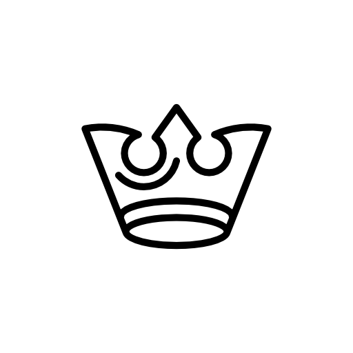 King's crown variant outline