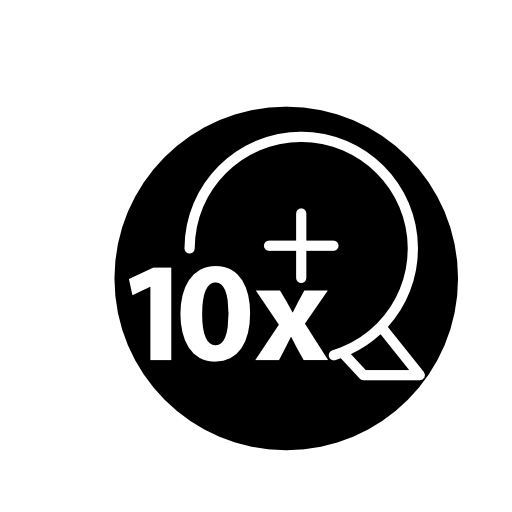 Surveillance 10x symbol