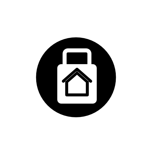 Surveillance symbol of home protection