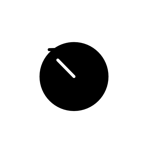Clock black circle