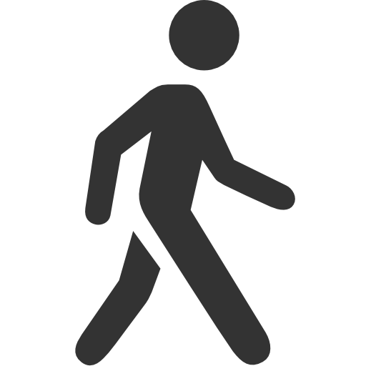 Walking man silhouette