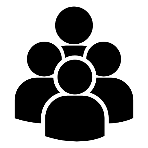 Group of users silhouette