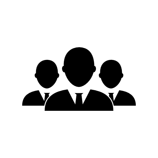 Male business group of people