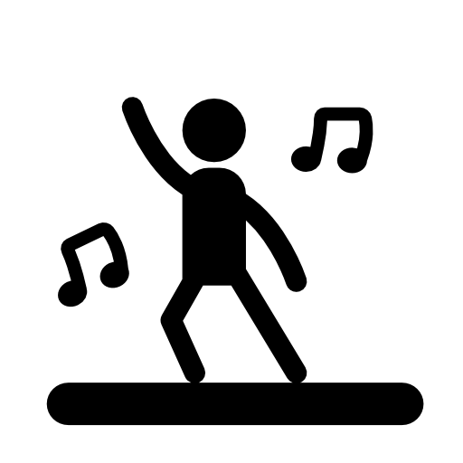 Dancer with music