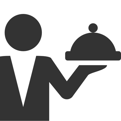 Waiter with food