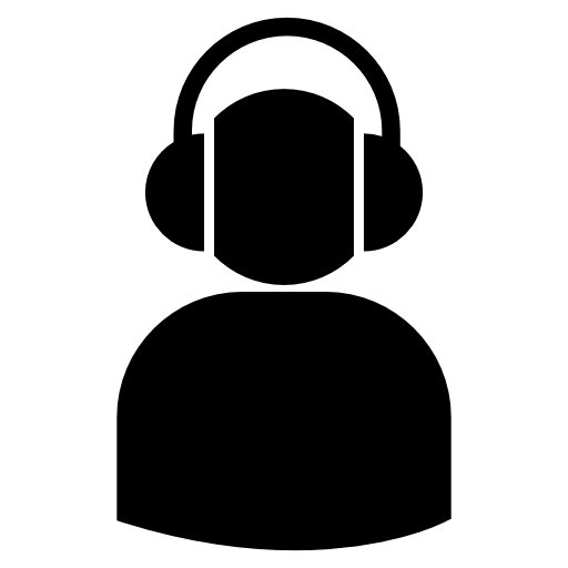 User with headphones